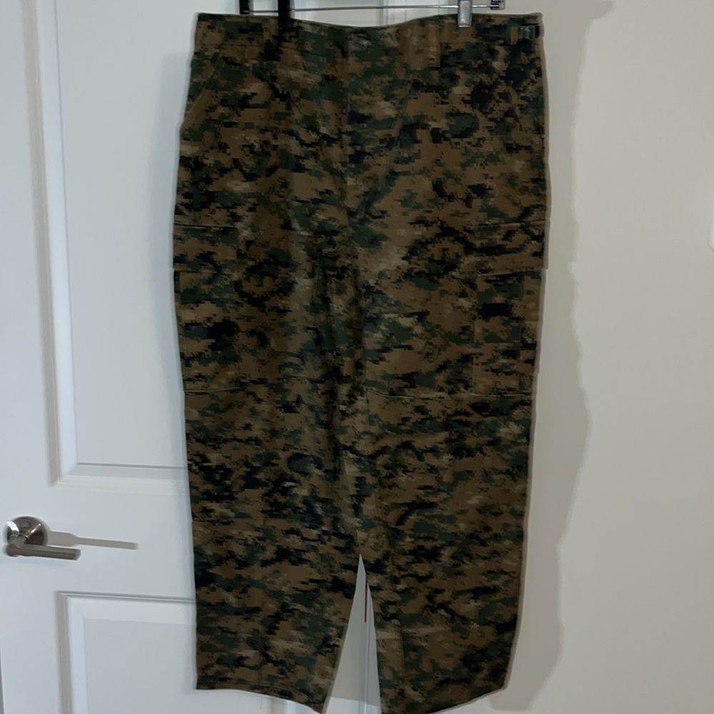 Military Army Camouflage Button Front Fly Cargo Digital Digi Camo 38 x 29 Pants
